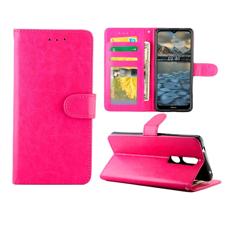 For Nokia 2.4 Crazy Horse Texture Leather Horizontal Flip Protective Case with Holder & Card Slots & Wallet & Photo Frame