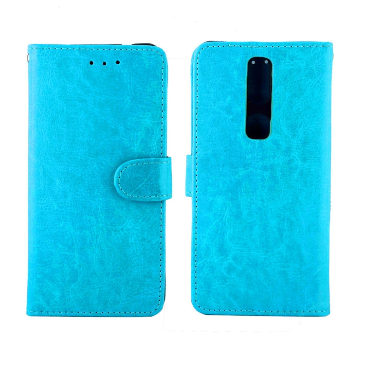 For Nokia 2.4 Crazy Horse Texture Leather Horizontal Flip Protective Case with Holder & Card Slots & Wallet & Photo Frame