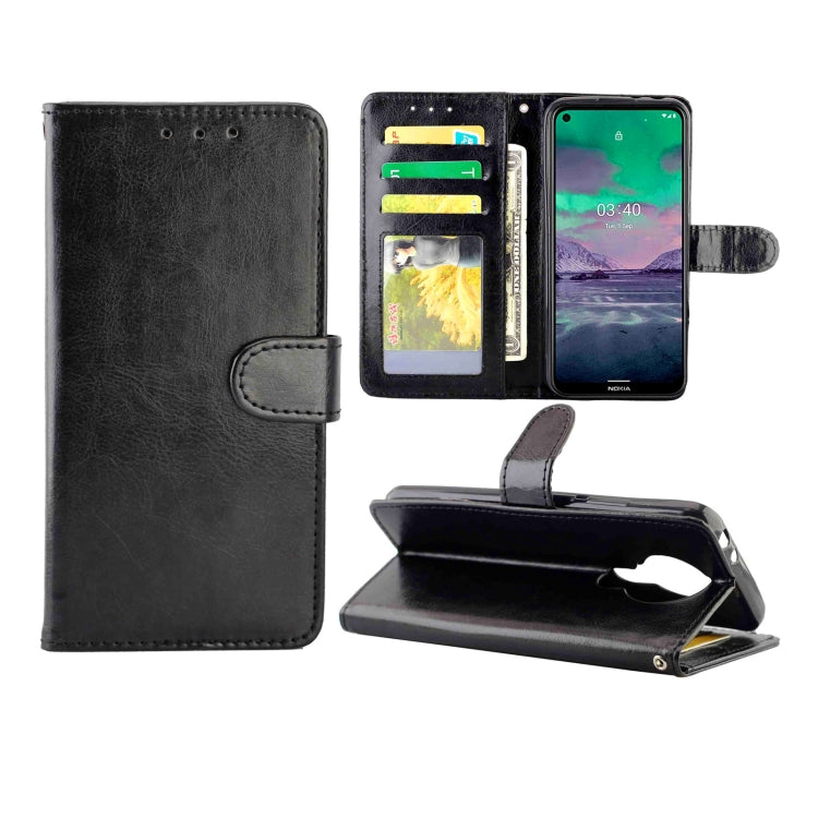 For Nokia 3.4 Crazy Horse Texture Leather Horizontal Flip Protective Case with Holder & Card Slots & Wallet & Photo Frame