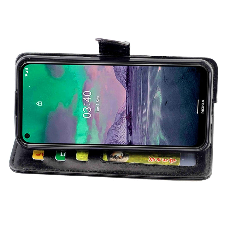 For Nokia 3.4 Crazy Horse Texture Leather Horizontal Flip Protective Case with Holder & Card Slots & Wallet & Photo Frame