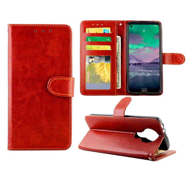 For Nokia 3.4 Crazy Horse Texture Leather Horizontal Flip Protective Case with Holder & Card Slots & Wallet & Photo Frame