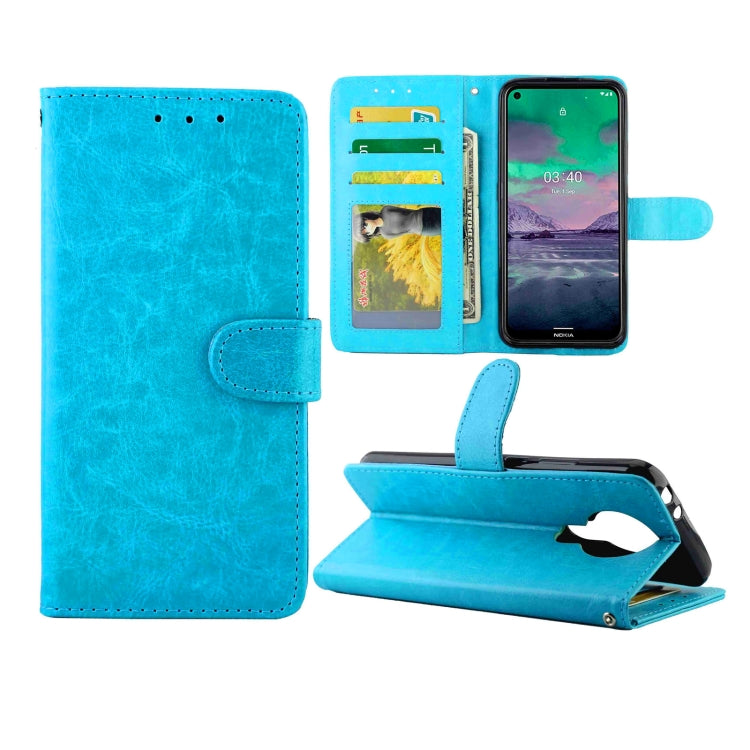 For Nokia 3.4 Crazy Horse Texture Leather Horizontal Flip Protective Case with Holder & Card Slots & Wallet & Photo Frame