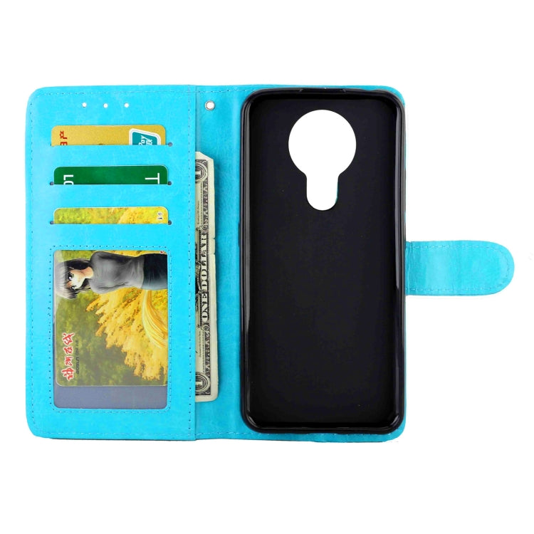 For Nokia 3.4 Crazy Horse Texture Leather Horizontal Flip Protective Case with Holder & Card Slots & Wallet & Photo Frame