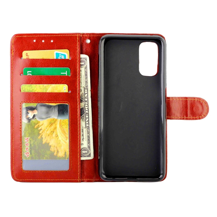 For OPPO Realme V5 5G/Realme 7 5G Crazy Horse Texture Leather Horizontal Flip Protective Case with Holder & Card Slots & Wallet & Photo Frame