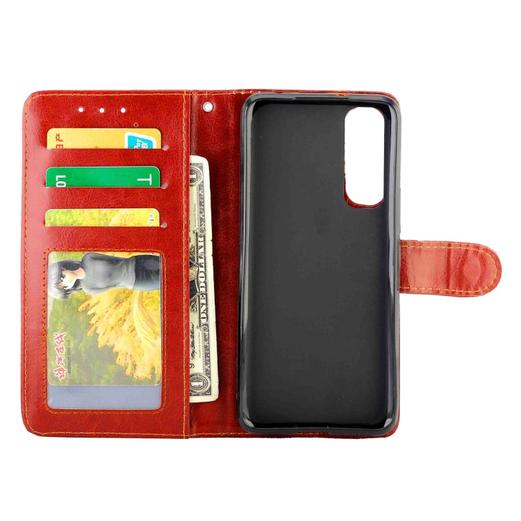 For Vivo Y73S Crazy Horse Texture Leather Horizontal Flip Protective Case with Holder & Card Slots & Wallet & Photo Frame