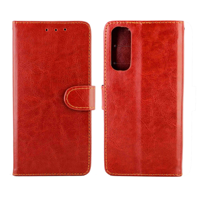For Huawei P Smart(2021)/Y7a Crazy Horse Texture Leather Horizontal Flip Protective Case with Holder & Card Slots & Wallet & Photo Frame