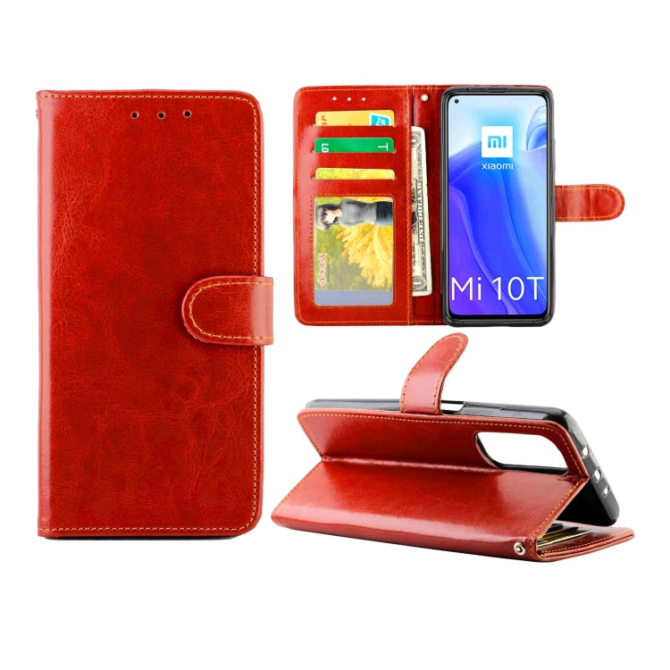 For Xiaomi Mi10T 5G/10T Pro 5G Crazy Horse Texture Leather Horizontal Flip Protective Case with Holder & Card Slots & Wallet & Photo Frame