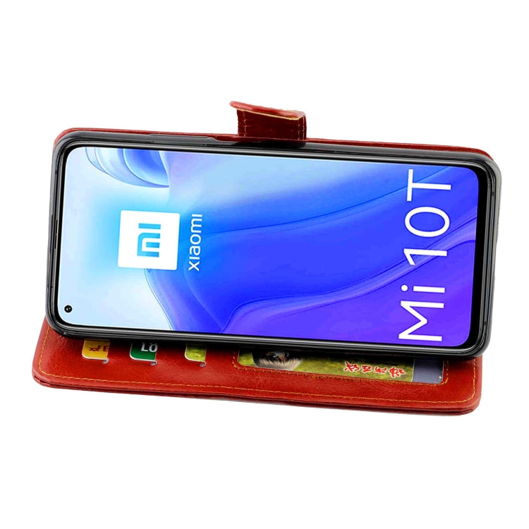 For Xiaomi Mi10T 5G/10T Pro 5G Crazy Horse Texture Leather Horizontal Flip Protective Case with Holder & Card Slots & Wallet & Photo Frame