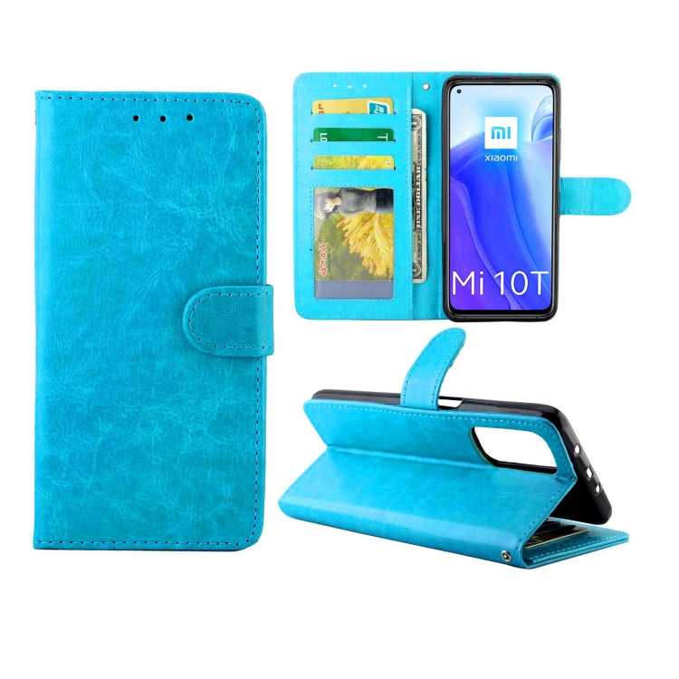 For Xiaomi Mi10T 5G/10T Pro 5G Crazy Horse Texture Leather Horizontal Flip Protective Case with Holder & Card Slots & Wallet & Photo Frame
