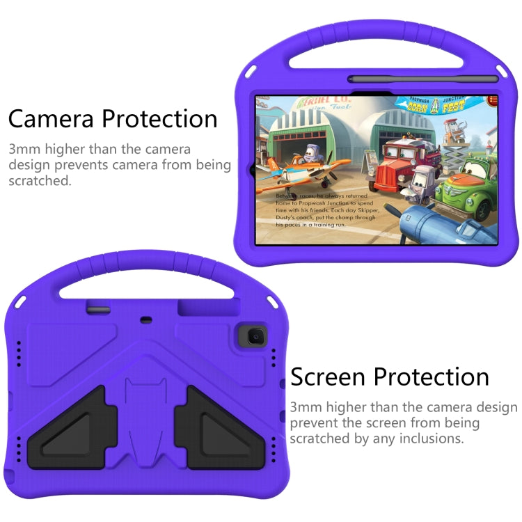For Galaxy Tab A7 10.4 (2020) T500 EVA Flat Anti Falling Protective Case Shell with Holder