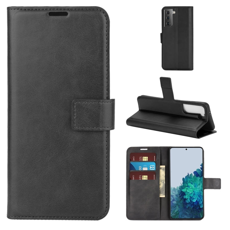 For Samsung Galaxy S21+ 5G Retro Calf Pattern Buckle Horizontal Flip Leather Case with Holder & Card Slots & Wallet