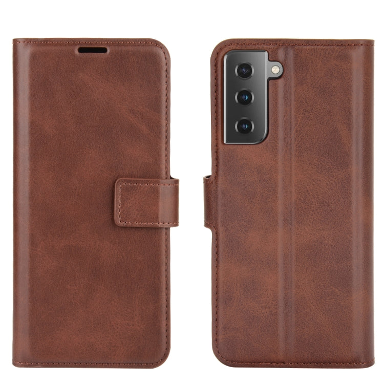 For Samsung Galaxy S21+ 5G Retro Calf Pattern Buckle Horizontal Flip Leather Case with Holder & Card Slots & Wallet