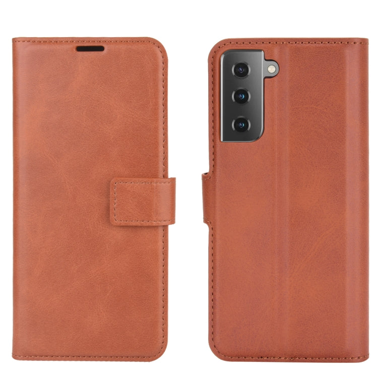 For Samsung Galaxy S21+ 5G Retro Calf Pattern Buckle Horizontal Flip Leather Case with Holder & Card Slots & Wallet