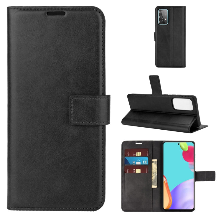 For Samsung Galaxy A52 5G / 4G Retro Calf Pattern Buckle Horizontal Flip Leather Case with Holder & Card Slots & Wallet