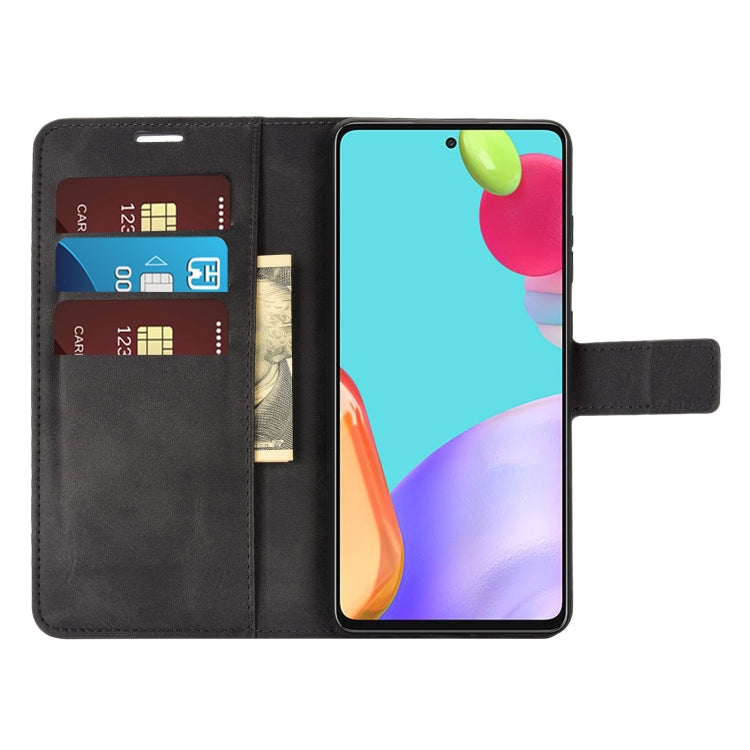 For Samsung Galaxy A52 5G / 4G Retro Calf Pattern Buckle Horizontal Flip Leather Case with Holder & Card Slots & Wallet