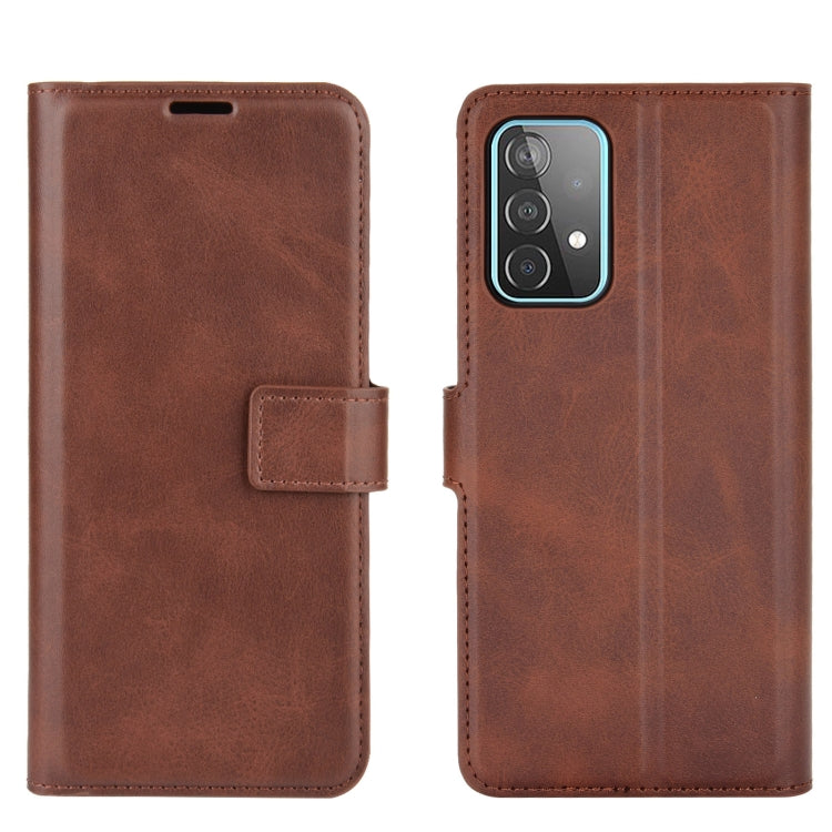 For Samsung Galaxy A52 5G / 4G Retro Calf Pattern Buckle Horizontal Flip Leather Case with Holder & Card Slots & Wallet