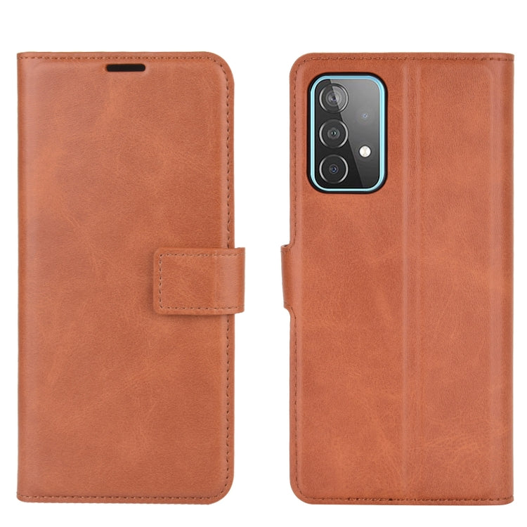 For Samsung Galaxy A52 5G / 4G Retro Calf Pattern Buckle Horizontal Flip Leather Case with Holder & Card Slots & Wallet