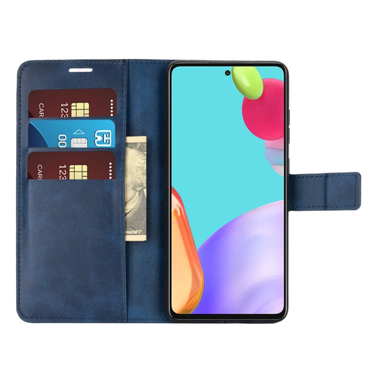 For Samsung Galaxy A52 5G / 4G Retro Calf Pattern Buckle Horizontal Flip Leather Case with Holder & Card Slots & Wallet