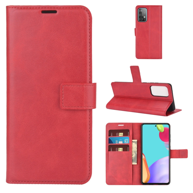 For Samsung Galaxy A52 5G / 4G Retro Calf Pattern Buckle Horizontal Flip Leather Case with Holder & Card Slots & Wallet