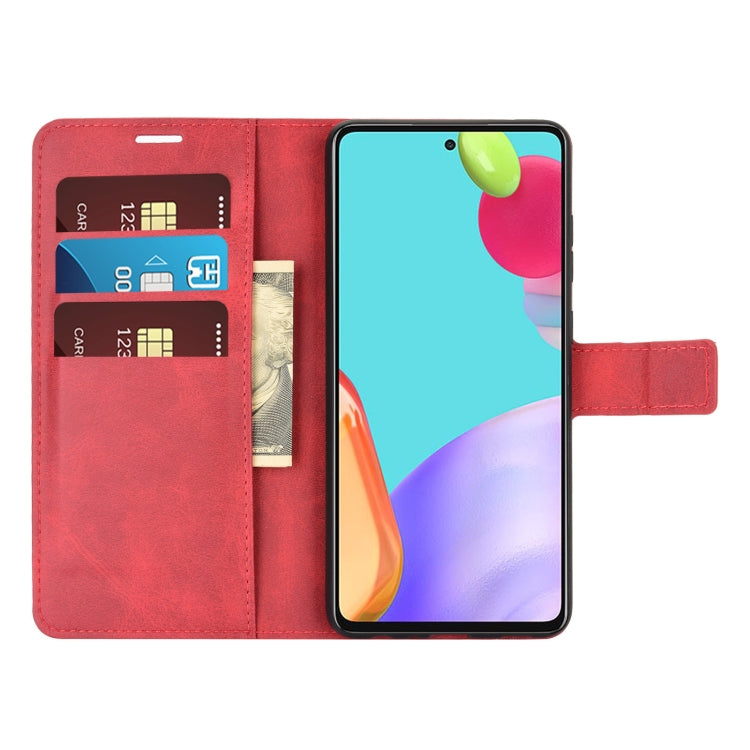 For Samsung Galaxy A52 5G / 4G Retro Calf Pattern Buckle Horizontal Flip Leather Case with Holder & Card Slots & Wallet