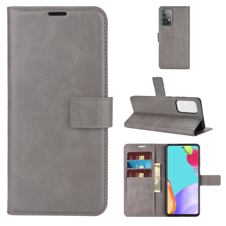 For Samsung Galaxy A52 5G / 4G Retro Calf Pattern Buckle Horizontal Flip Leather Case with Holder & Card Slots & Wallet