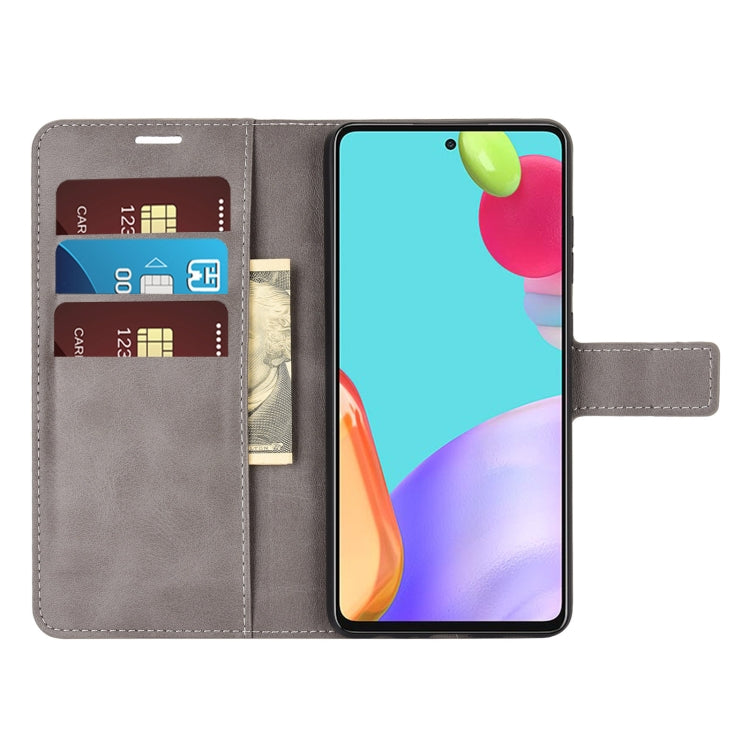 For Samsung Galaxy A52 5G / 4G Retro Calf Pattern Buckle Horizontal Flip Leather Case with Holder & Card Slots & Wallet
