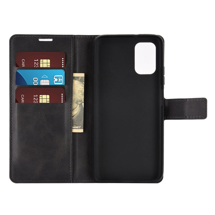 For Xiaomi Redmi Note 9 4G/Redmi  9 Power Retro Calf Pattern Buckle Card Wallet Left and Right Flip Phone Holster with Bracket Function