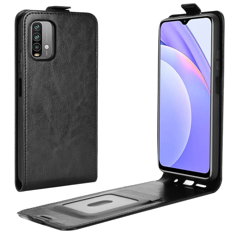 For Xiaomi Redmi Note 9 4G R64 Texture Single Vertical Flip Leather Protective Case with Card Slots & Photo Frame