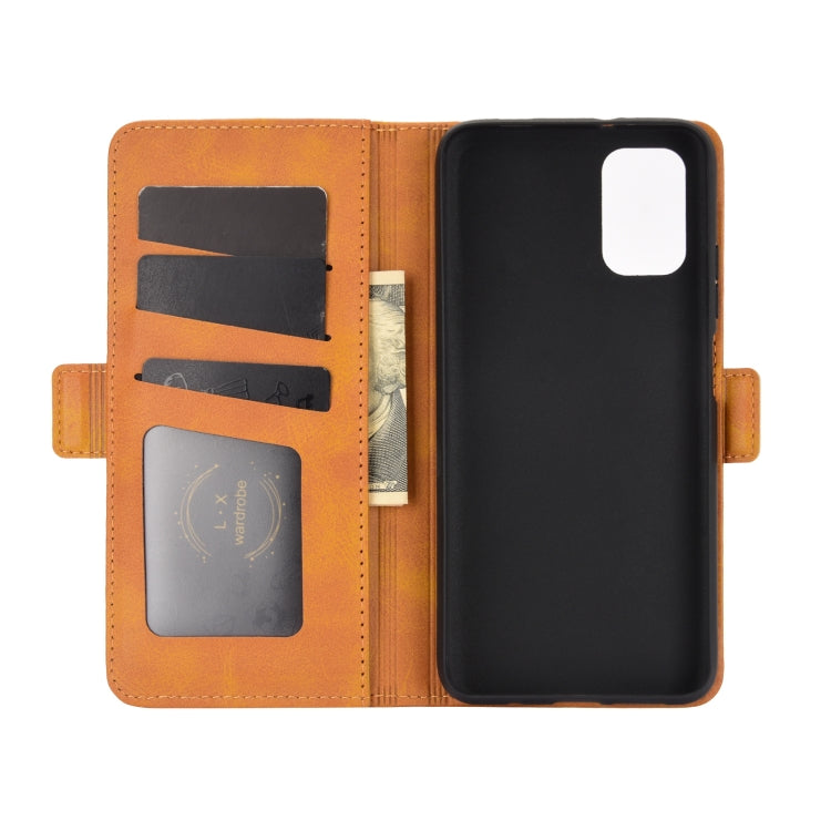 For Xiaomi Redmi Note 9 4G Dual-side Magnetic Buckle Horizontal Flip Leather Case with Holder & Card Slots & Wallet
