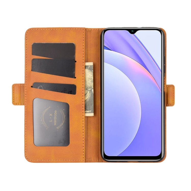 For Xiaomi Redmi Note 9 4G Dual-side Magnetic Buckle Horizontal Flip Leather Case with Holder & Card Slots & Wallet