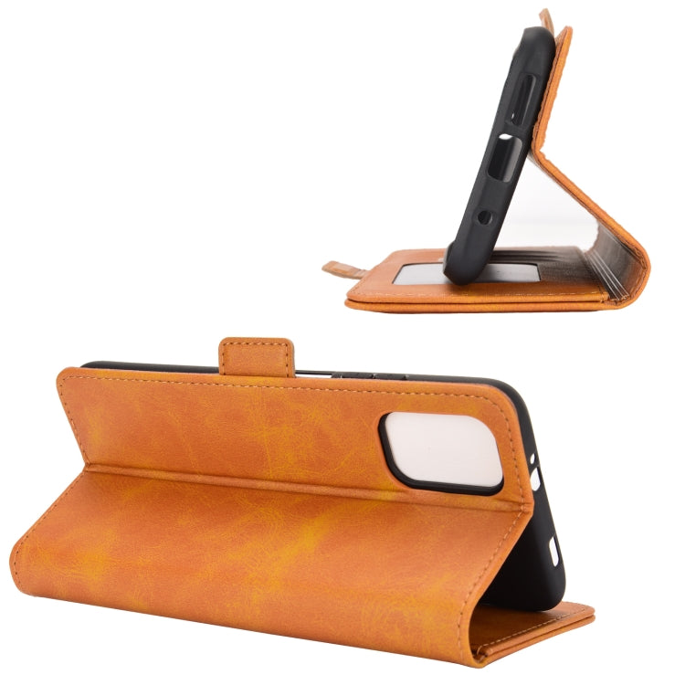 For Xiaomi Redmi Note 9 4G Dual-side Magnetic Buckle Horizontal Flip Leather Case with Holder & Card Slots & Wallet