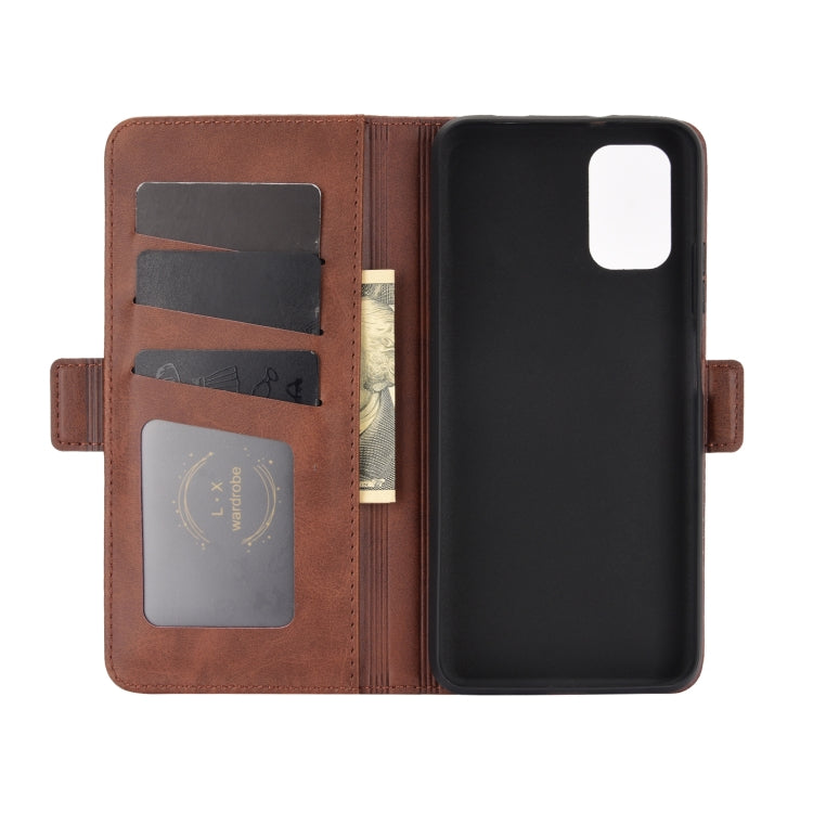 For Xiaomi Redmi Note 9 4G Dual-side Magnetic Buckle Horizontal Flip Leather Case with Holder & Card Slots & Wallet