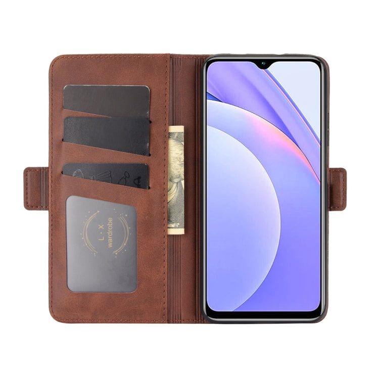 For Xiaomi Redmi Note 9 4G Dual-side Magnetic Buckle Horizontal Flip Leather Case with Holder & Card Slots & Wallet