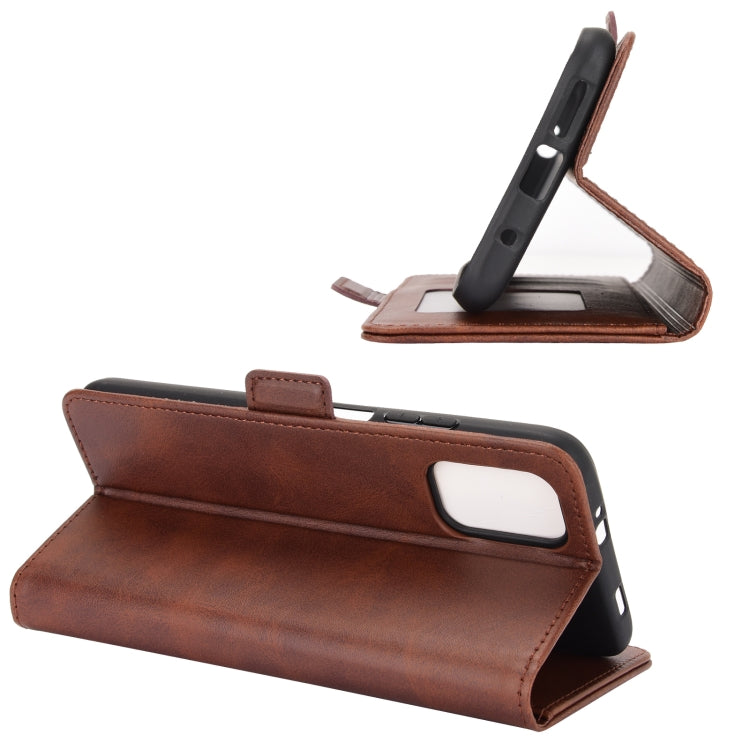 For Xiaomi Redmi Note 9 4G Dual-side Magnetic Buckle Horizontal Flip Leather Case with Holder & Card Slots & Wallet