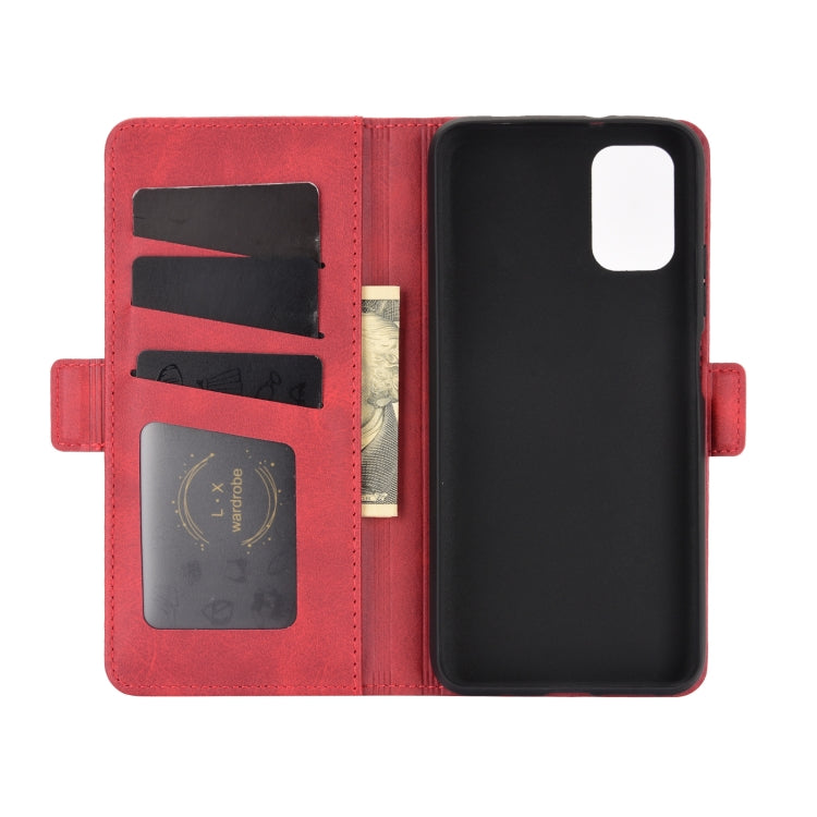 For Xiaomi Redmi Note 9 4G Dual-side Magnetic Buckle Horizontal Flip Leather Case with Holder & Card Slots & Wallet