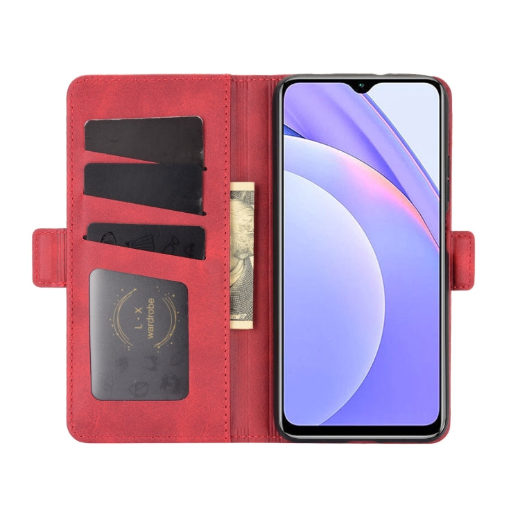 For Xiaomi Redmi Note 9 4G Dual-side Magnetic Buckle Horizontal Flip Leather Case with Holder & Card Slots & Wallet