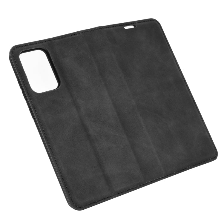 For Samsung Galaxy A52 5G / 4G Retro-skin Business Magnetic Suction Leather Case with Holder & Card Slots & Wallet