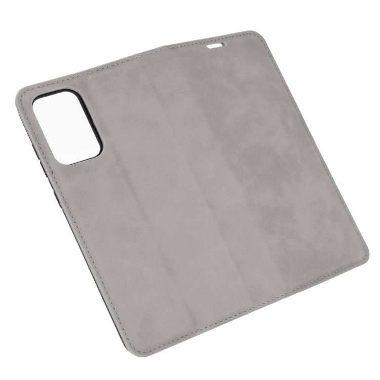 For Samsung Galaxy A52 5G / 4G Retro-skin Business Magnetic Suction Leather Case with Holder & Card Slots & Wallet
