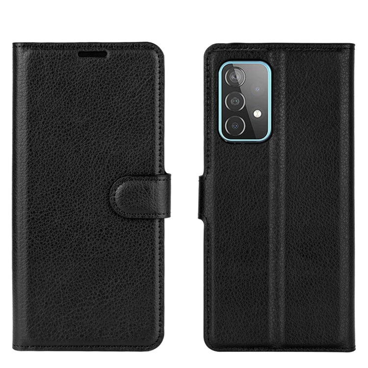 For Samsung Galaxy A52 5G / 4G Litchi Texture Horizontal Flip Protective Case with Holder & Card Slots & Wallet