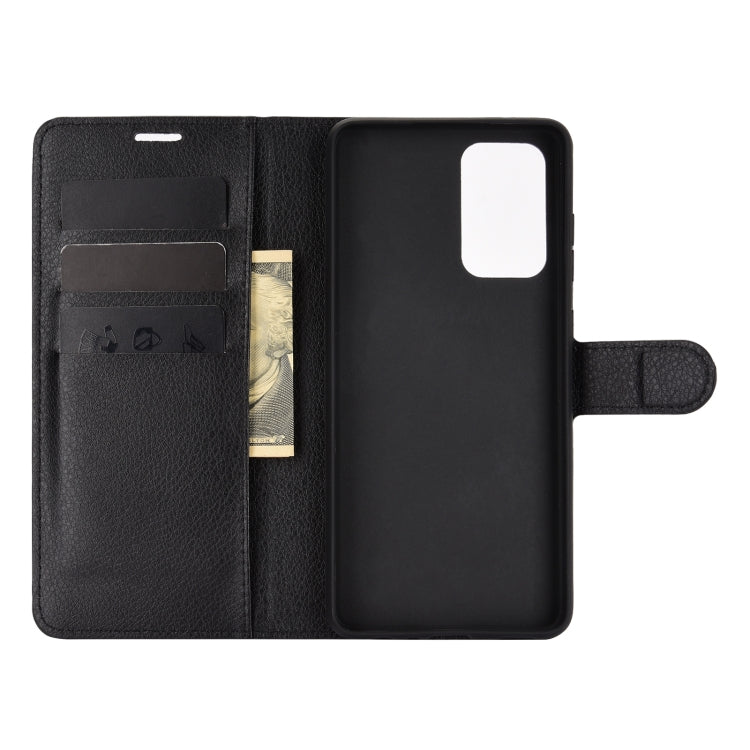 For Samsung Galaxy A52 5G / 4G Litchi Texture Horizontal Flip Protective Case with Holder & Card Slots & Wallet