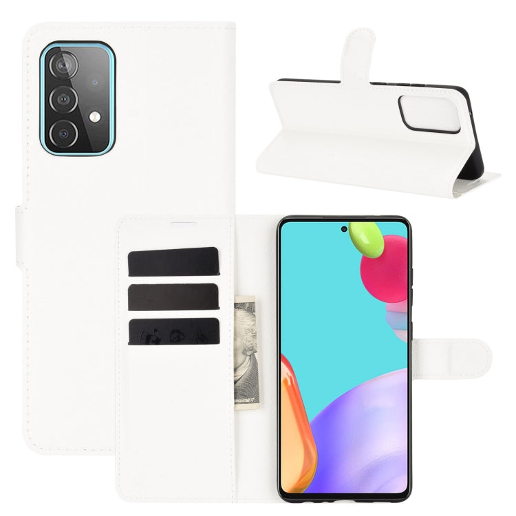 For Samsung Galaxy A52 5G / 4G Litchi Texture Horizontal Flip Protective Case with Holder & Card Slots & Wallet