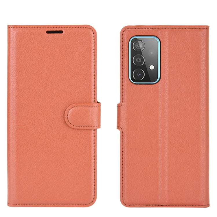 For Samsung Galaxy A52 5G / 4G Litchi Texture Horizontal Flip Protective Case with Holder & Card Slots & Wallet