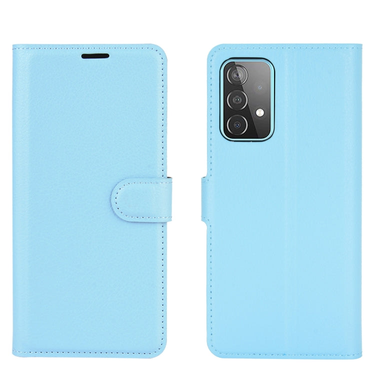 For Samsung Galaxy A52 5G / 4G Litchi Texture Horizontal Flip Protective Case with Holder & Card Slots & Wallet