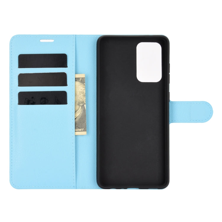 For Samsung Galaxy A52 5G / 4G Litchi Texture Horizontal Flip Protective Case with Holder & Card Slots & Wallet