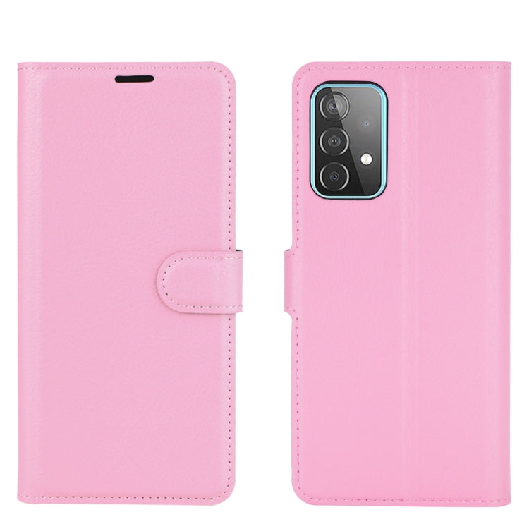For Samsung Galaxy A52 5G / 4G Litchi Texture Horizontal Flip Protective Case with Holder & Card Slots & Wallet