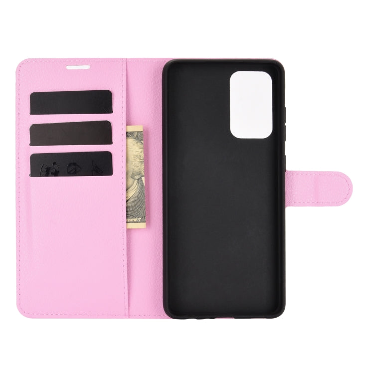 For Samsung Galaxy A52 5G / 4G Litchi Texture Horizontal Flip Protective Case with Holder & Card Slots & Wallet