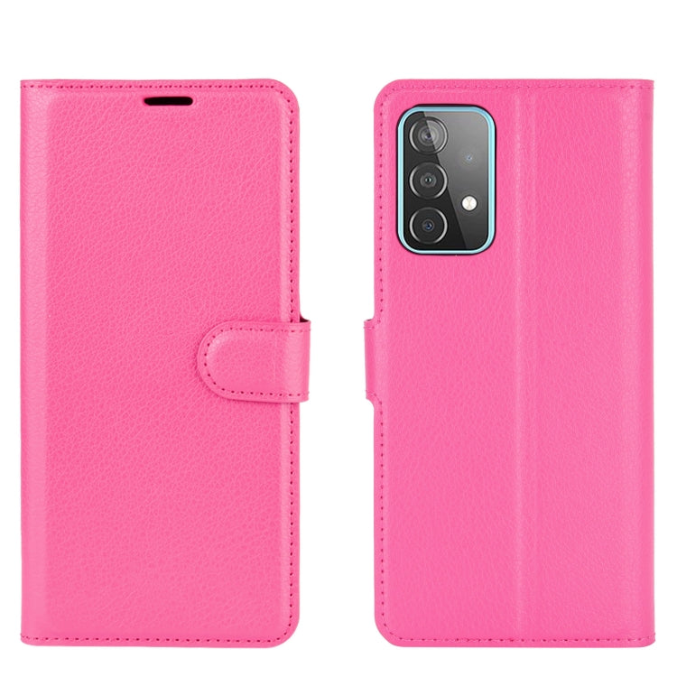 For Samsung Galaxy A52 5G / 4G Litchi Texture Horizontal Flip Protective Case with Holder & Card Slots & Wallet