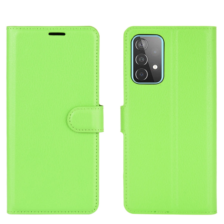 For Samsung Galaxy A52 5G / 4G Litchi Texture Horizontal Flip Protective Case with Holder & Card Slots & Wallet