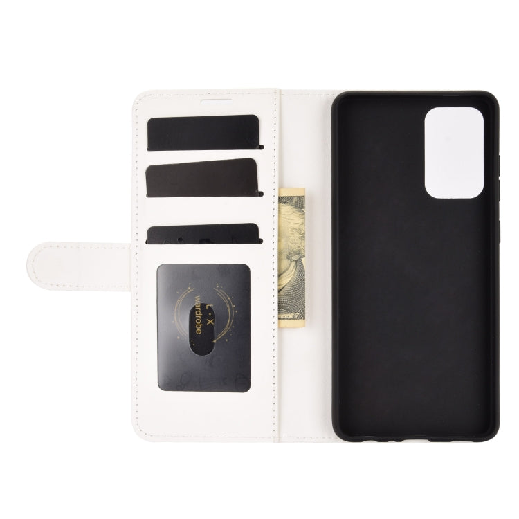 For Samsung Galaxy A72 5G / 4G R64 Texture Single Horizontal Flip Protective Case with Holder & Card Slots & Wallet& Photo Frame