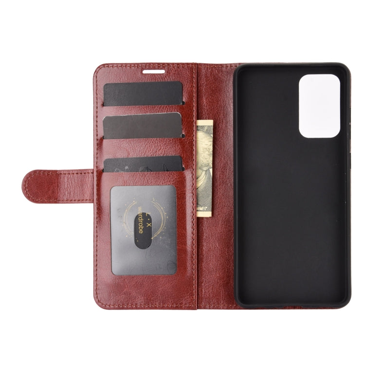 For Samsung Galaxy A72 5G / 4G R64 Texture Single Horizontal Flip Protective Case with Holder & Card Slots & Wallet& Photo Frame